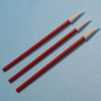 750 écouvillons de précision en mousse PP rouge à micro-pointes pour salle blanche, pour le nettoyage de semi-conducteurs