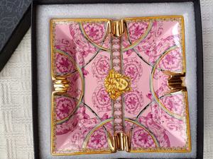 Wholesale Hand-Painted Luxury Modern Eco-friendly Durable Easy to Clean Portable Ceramic Ashtray for <b>Cigar</b> Smoking <b>Accessories</b> - Product Image 2