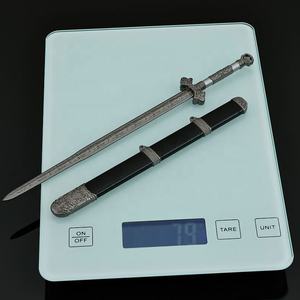 Retro <strong>Cold</strong> <strong>Weapons</strong> All-metal Handicrafts <strong>Toys</strong> Swords Keychains Pendants Xiao Yu - Yin Qiu Sword with Sheath 22CM <strong>weapon</strong> Model - Product Image 4