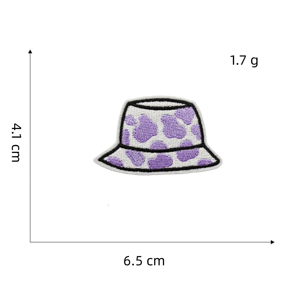 Purple series cloth stickers 13