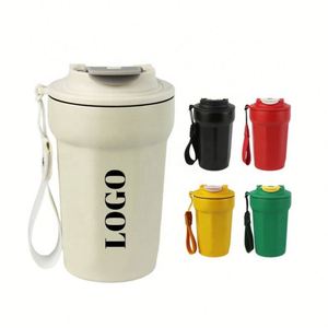 Vaso Térmico Personalizable para Regalo Empresarial, 480ml (16oz), Reutilizable, con Tapa Abatible y Asa de Transporte, Ideal para Fiestas - Product Image 1