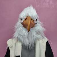 Masque d'aigle en latex personnalisé, masque d'oiseau réaliste amusant, masque de fête, masque de cosplay d'oiseau, masques d'Halloween pour adultes