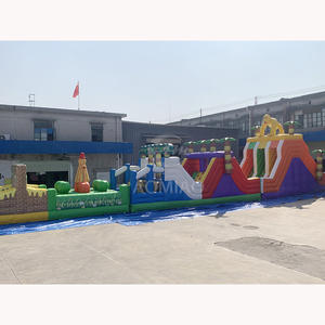 <span class=keywords><strong>Castillo</strong></span> Inflable Combinado con Obstáculos, Diseño de <span class=keywords><strong>Isla</strong></span> Jungla, Material de PVC, Capacidad de Más de 10000 kg para Más de 20 Pasajeros - Product Image 2