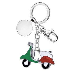 Porte-clés VESPA en vert/blanc/rouge, porte-clés sans boîte - Product Image 1