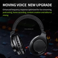 Casque studio filaire supra-auriculaire TNH SRH440A 40 Ohm pour l'enregistrement et le monitoring professionnels, et le gaming
