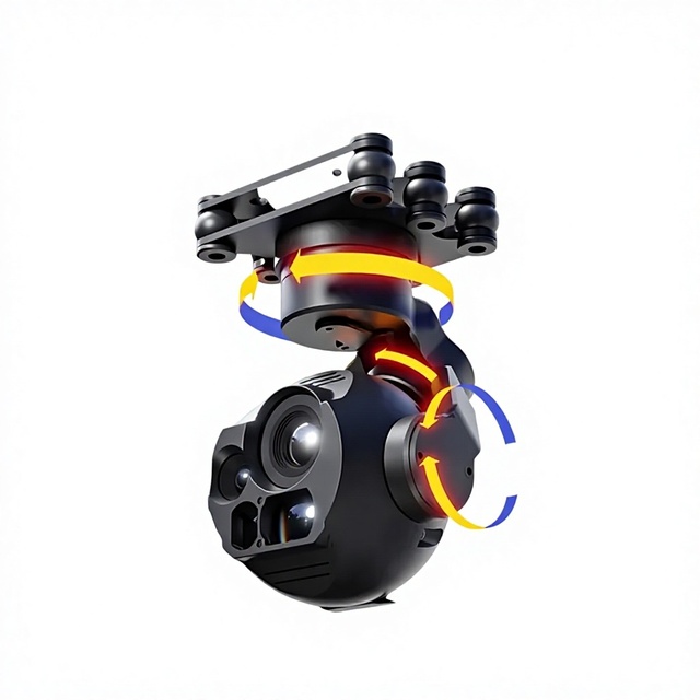 Skydroid C13 High-Definition Multifunctional Three-Light Gimbal 30x Zoom ALTarget Locking Three-Axis Stabilization Camera
