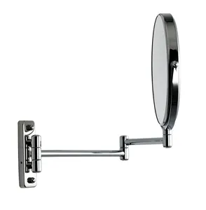Vendita calda a parete a 360 gradi girevole specchio da bagno a parete specchio per il trucco da camera da letto con braccia estese