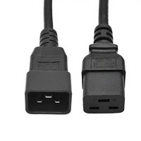 Câble d'alimentation robuste IEC C19 Femelle vers C20 Mâle, rallonge pour rack de serveur, PDU, UPS, équipement de centre de données et réseau