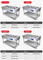 Table de service alimentaire verticale commerciale isolée en acier inoxydable, à poser au sol, argentée, pour cantine, table d'isolation pour restauration rapide