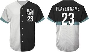 Tontons Usine Logo Personnalisé Transfert De Chaleur Imprimé Maillot De Baseball À Séchage Rapide Respirant Anti-UV 100% Polyester Unisexe Plus La Taille - Product Image 4