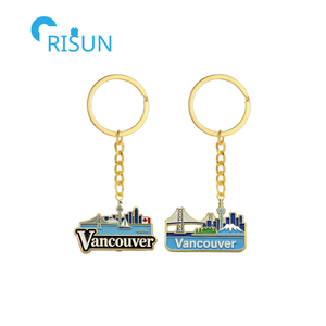 Cadeaux souvenirs de <span class=keywords><strong>voyage</strong></span> personnalisés Canada Drapeau canadien Vancouver Llavero Porte-clés Anneau de clés Porte-clés personnalisé Vancouver - Product Image 5