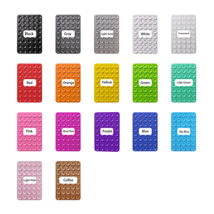 Supports de <span class=keywords><strong>téléphone</strong></span> en silicone double face de vente chaude 40 ventouses Docks de <span class=keywords><strong>téléphone</strong></span> antidérapants portables Forme carrée pour téléphones mobiles - Product Image 5