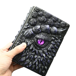 Cuaderno de Tapa Dura A5 con Diseño de Ojo de Dragón Furioso en Relieve 3D, Realista y Vívido, para Regalo o Decoración del Hogar - Product Image 1