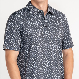 डिजाइन गोल्फ कपड़े प्रदर्शन लक्जरी उच्च गुणवत्ता वाले पोलो पूर्ण सबलिमिनेशन प्रिंट पुरुषों के लिए गोल्फ पोलो शर्ट - Product Image 2