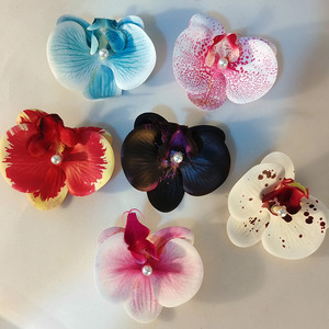 Atmosphère 3D Phalaenopsis Fleur <span class=keywords><strong>Barrettes</strong></span> Clip Latéral Fleur Artificielle Modélisation Coiffe Pince À Cheveux <span class=keywords><strong>Barrettes</strong></span> - Product Image 2