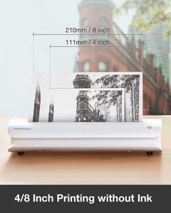 <span class=keywords><strong>Impresora</strong></span> Portátil Inalámbrica <span class=keywords><strong>Paperang</strong></span> F1S con Bluetooth, <span class=keywords><strong>Impresora</strong></span> Térmica de Viaje A4 de 300dpi con Impresión sin Tinta de 4/8 Pulgadas - Product Image 3