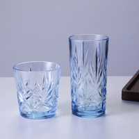 Gobelet en verre trempé durable pour usage commercial, empilable, pour bière, café, jus, lait, whisky, restaurant, hôtel, vente en gros