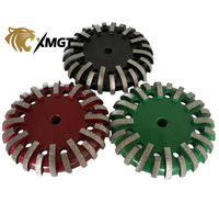 Meules diamantées XMGT 115 mm avec filetage 5/8-11 pour le polissage de la pierre, du béton, de l'aluminium, des murs et des sols - Longue durée de vie