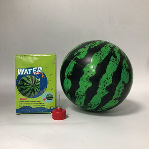 ของเล่นโปรโมชั่นแบบกำหนดเอง ลูกบอลชายหาดแตงโมพีวีซีขนาด 9 นิ้ว ลูกบอลน้ำเป่าลม ของเล่นเป่าลมสำหรับสระว่ายน้ำ - Product Image 4