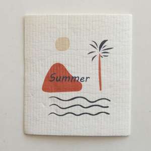 Chiffons de nettoyage de vaisselle réutilisables en cellulose de coton et pulpe de bois écologiques Bonvada Kitchen 17,5x19,5cm Haute absorption Protection UV - Product Image 4