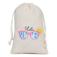 Sac personnalisable en lin écologique avec cordon de serrage pour kit de récupération après gueule de bois, avec logo personnalisé, idéal pour cadeau de fête prénuptiale en soie