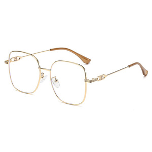 Lunettes de vue carrées Qianai, anti-lumière bleue, monture intégrale, lunettes de mode pour femmes avec verres en acrylique Q4 23048 - Product Image 1