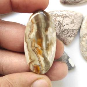 Crazylace Unique multicolore ovale Agate Cabochons araignée naturelle qualité fil d'emballage poli Artisan bijoux pierres précieuses en vrac - Product Image 6