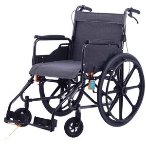 Fauteuil roulant manuel léger et pliable, noir, 15,5 kg, inclinable, aide à la mobilité pour personnes âgées et handicapées, utilisation en voyage - Product Image 1