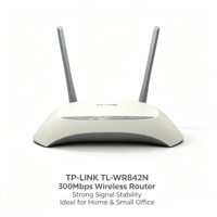 Router Inalámbrico TP-Link TL-WR842N, Directo de Fábrica, OEM, 300Mbps, 2.4G, RJ45, Señal Estable, Alta Ganancia, Antena Dual, Banda Ancha