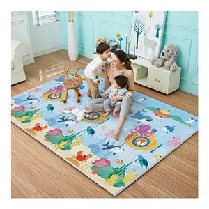 Baby Cotton Play Mat Playmat Baby Crawling Mat For Floor Baby Mat Large Super Soft Extra Thick 1cm Plush Surface Foldable