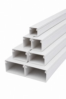 Goulotte de gestion de câbles en PVC, conduit électrique en plastique pour l'installation murale des câbles