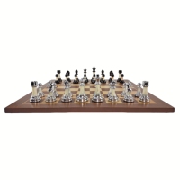 Échiquier en bois magnétique de luxe personnalisé de 19 pouces, design écologique, boîte d'échecs de haute qualité pour enfants, pour l'intérieur