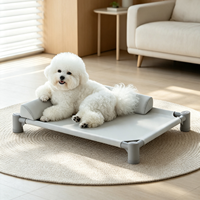 Komfortables Ganzjahres-Hundebett in Blau mit L-förmigem Kissen, Vollständig Abnehmbar und Waschbar, Hohe Belastbarkeit, Fabrik-Großhandel