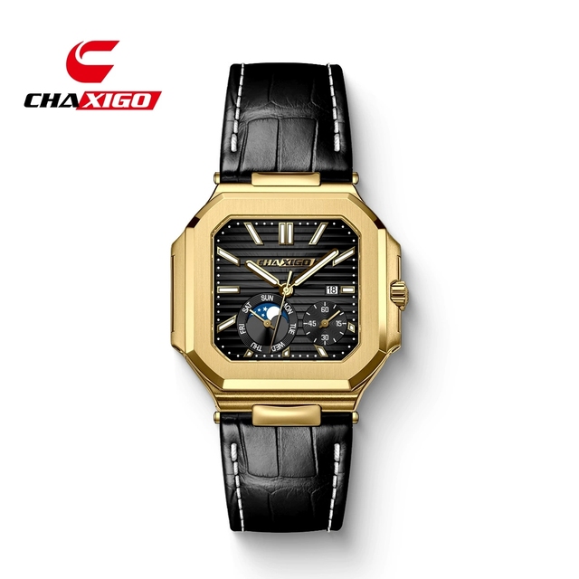 CHAXIGO CA-079-4 Waterproof Original Brand Quartz Wrist Watch Fashion Trend Calendar Luminous Hands Men's Wristwatch for Men Man