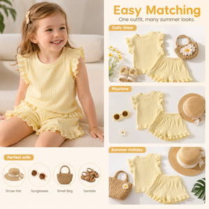 Completo Estivo per Bambina 2026 Nuovo Stile Sottile e Carino con Bretelle, Pantaloncini in Seta Ghiaccio, <span class=keywords><strong>Pigiama</strong></span> da Casa per Bambine - Product Image 6