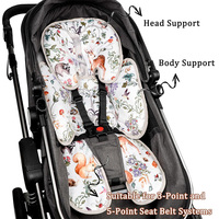 Siège auto réversible multifonction 2-en-1 pour bébé, support tête, cou et corps, ultra-doux en Minky et microfibre, insert de siège auto pour nouveau-né