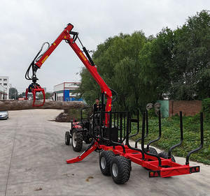 Machines forestières 4 roues motrices <span class=keywords><strong>Quad</strong></span> chargeuse de bûches remorquable <span class=keywords><strong>remorque</strong></span> forestière ATV <span class=keywords><strong>remorque</strong></span> à bois <span class=keywords><strong>pour</strong></span> tracteur agricole - Product Image 3