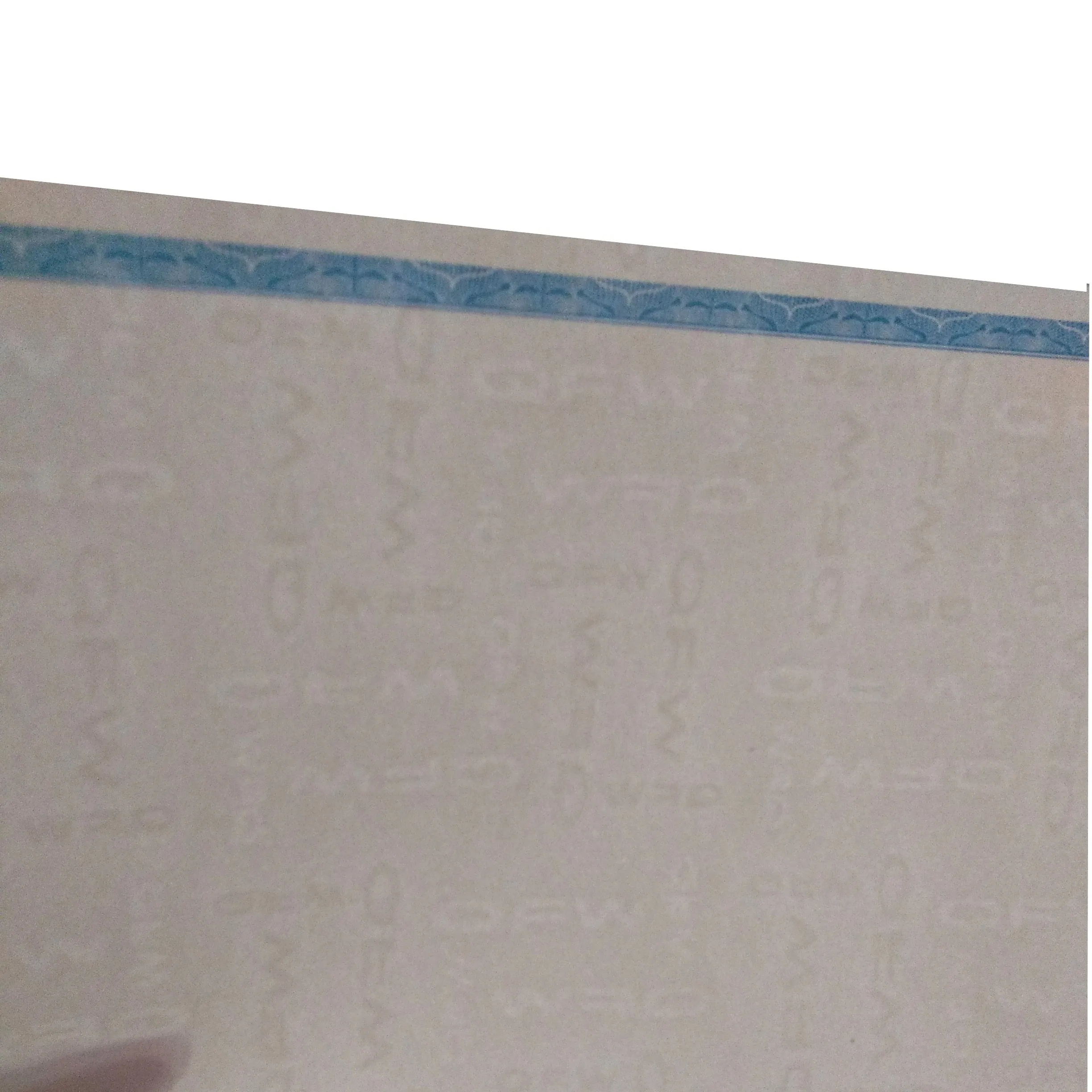 Anti-counterfeiting security paper with special pattern printing