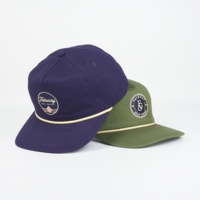 Reach CE Fabrikant Vintage Groene Katoenen 5-Panel Onbestructureerde Pet met Aangepaste Geborduurde Logo Baseball Cap voor Heren