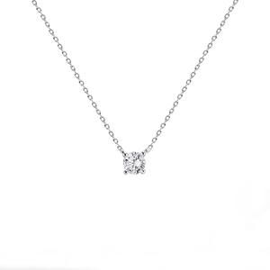Collier ras du cou en argent sterling S925 et moissanite, inspiré de Zhao Lusi, pour <span class=keywords><strong>femme</strong></span>, luxe léger, niche haut de gamme, élégant, avec pendentif câble - Product Image 4