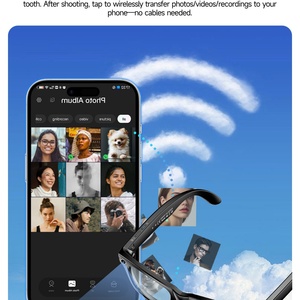 AI Smart Glasses with 8MP Camera Video <b>Recording</b> 100+ Languages Translation Sunglasses Bluetooth Call Music Play Men Women - Product Image 6