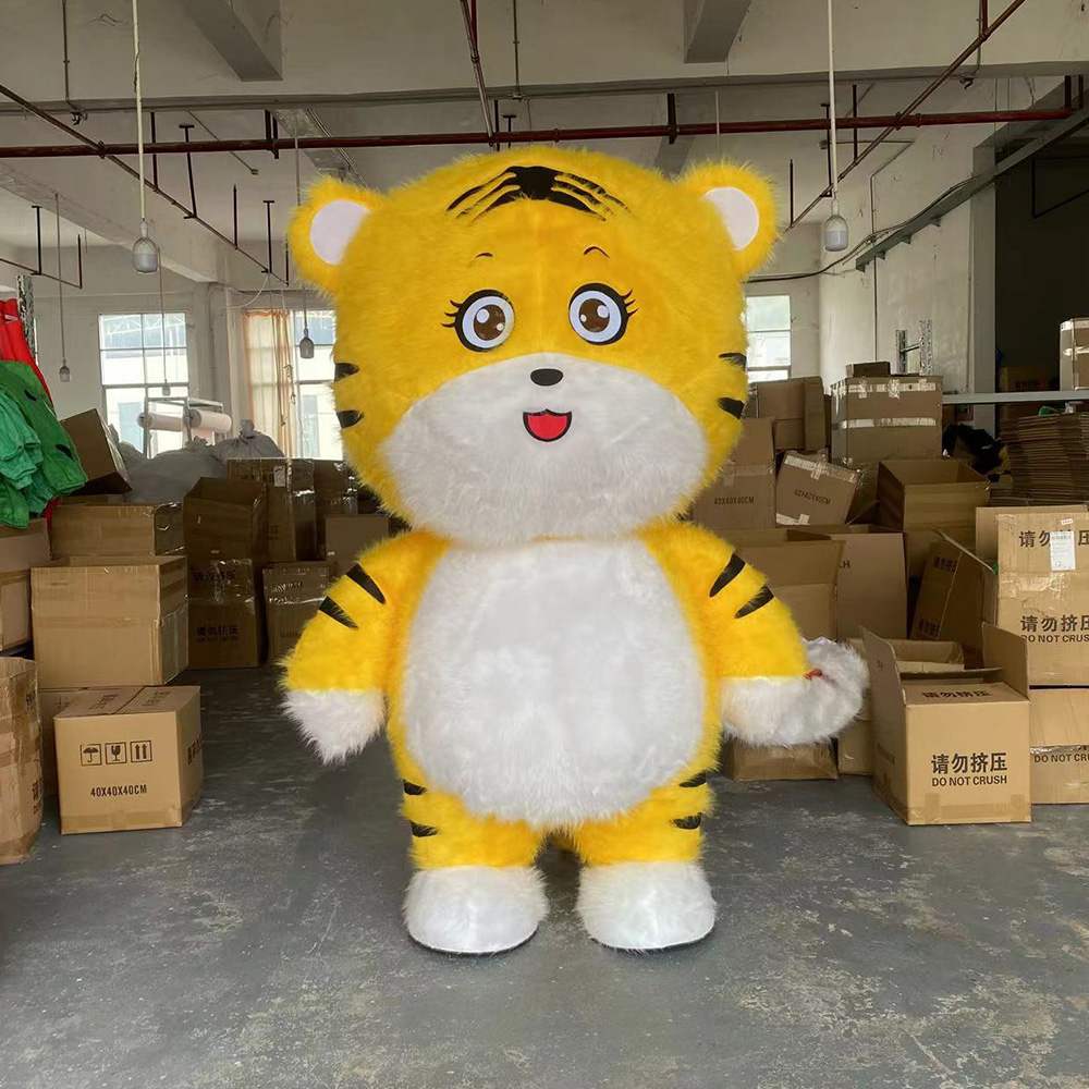Tigre amarillo de dibujos animados