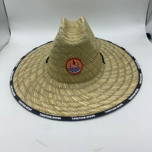 <span class=keywords><strong>Chapeau</strong></span> de <span class=keywords><strong>paille</strong></span> Panama avec logo personnalisé pour visière imprimée, idéal pour les activités de plein air, la pêche, protection solaire UPF, style sauveteur avec sangle de menton, vente en gros OEM en vrac - Product Image 4