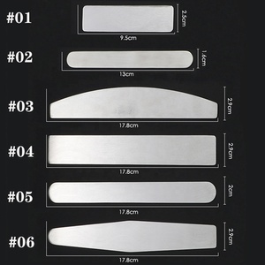 Chất lượng cao thép không gỉ màu hồng Nail tập tin biểu tượng tùy chỉnh giấy nhám bơm lại có thể thay thế tự vuông lưỡi liềm kim loại Nail tập tin - Product Image 3