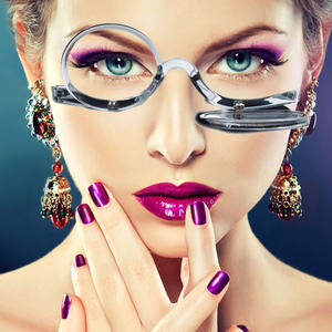 Gran oferta, <span class=keywords><strong>gafas</strong></span> <span class=keywords><strong>de</strong></span> maquillaje con aumento <span class=keywords><strong>de</strong></span> lectura giratorias con tapa para <span class=keywords><strong>presbicia</strong></span> a la moda para mujer - Product Image 1