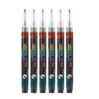 Marqueur d'art acrylique à pointe fine Foxfeel FX.9080 Premium, valve à pression, ensemble de 60 et 84 couleurs, résistant à l'eau, papier, à base d'eau, étudiant, métal