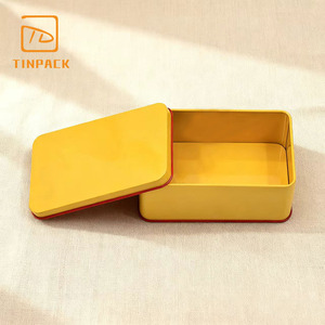 קופסת פח מלבן מותאם אישית תיבת פח לחג המולד ריק עבור קופסת פח לחג - Product Image 3