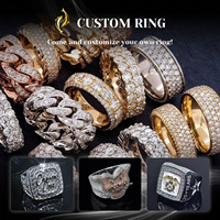 Bagues en or 14K 18K personnalisées en usine avec diamants de laboratoire 0,5-3 carats certifiés IGI D VVS, bijoux en diamants créés en laboratoire