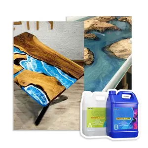 Environmentally Friendly Self-leveling Non-toxic Liquid Glass Texture Clear Crystal Resin Epoxy for DIY Epoxy Table