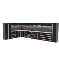 Ensembles d'Atelier et de Garage: Coffres à Outils en Acier et Armoires de Rangement, Grand Meuble à Outils Combiné, Établi de Garage/Mobilier Métallique